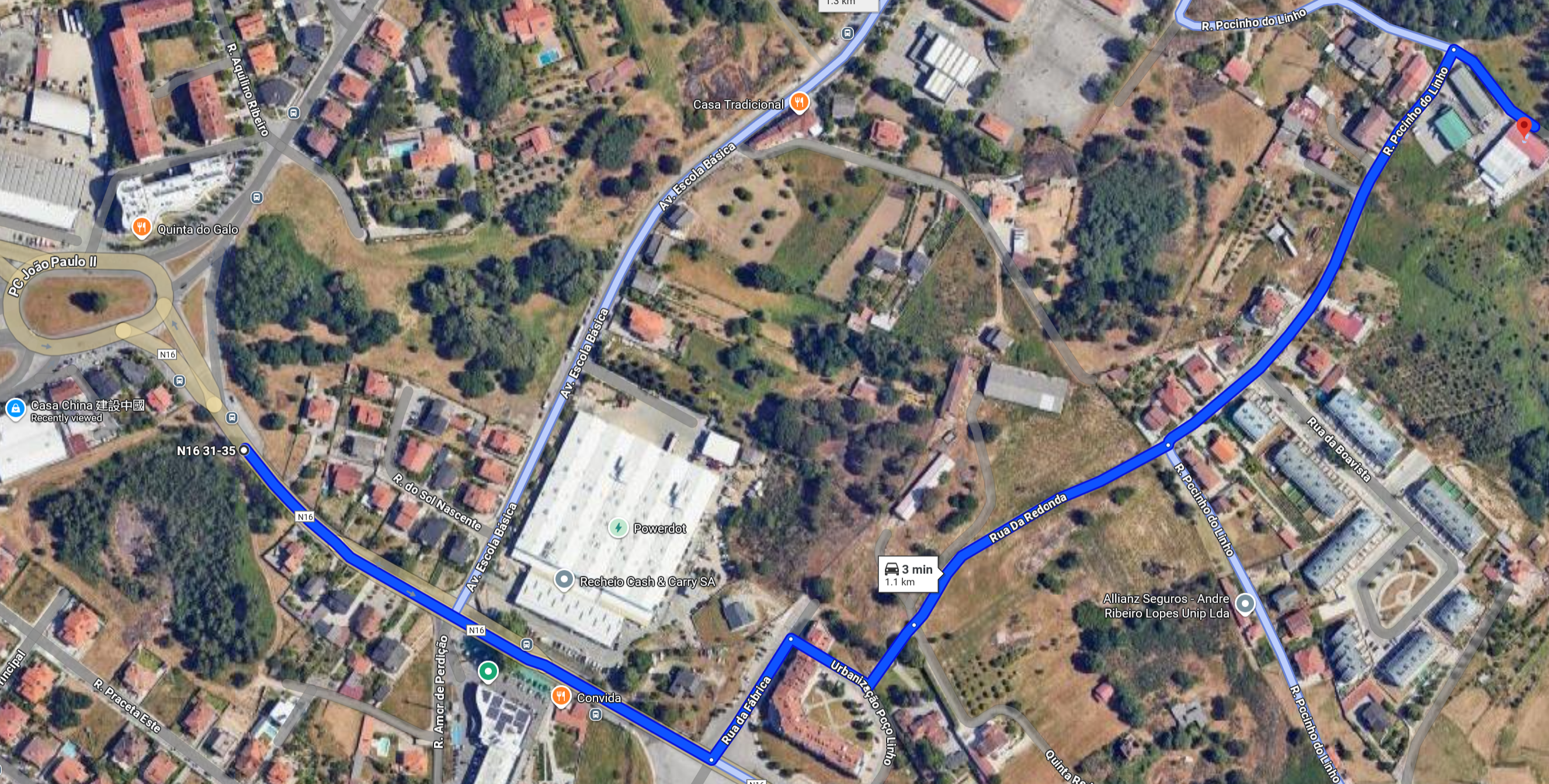 Mapa de localização da PSPORT em Rio de Loba, Viseu